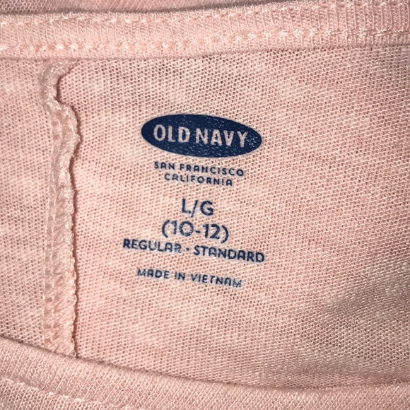Old Navy Girls Pink Tee Shirt - Picture 3 of 5
